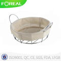 Round Chromed Metal Wire Bread Basket